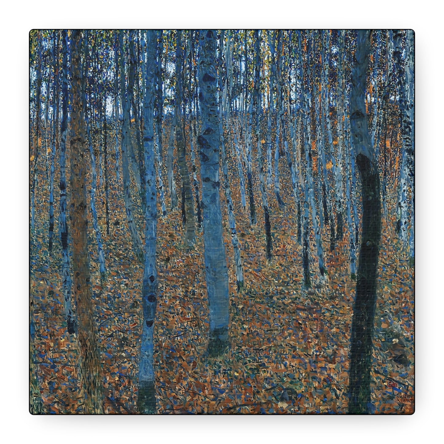 Beech Grove by Gustav Klimt / Reproduction Fine Art sur Toile / Flanc Large Epaisseur 3.2 cm - 1.25 inch