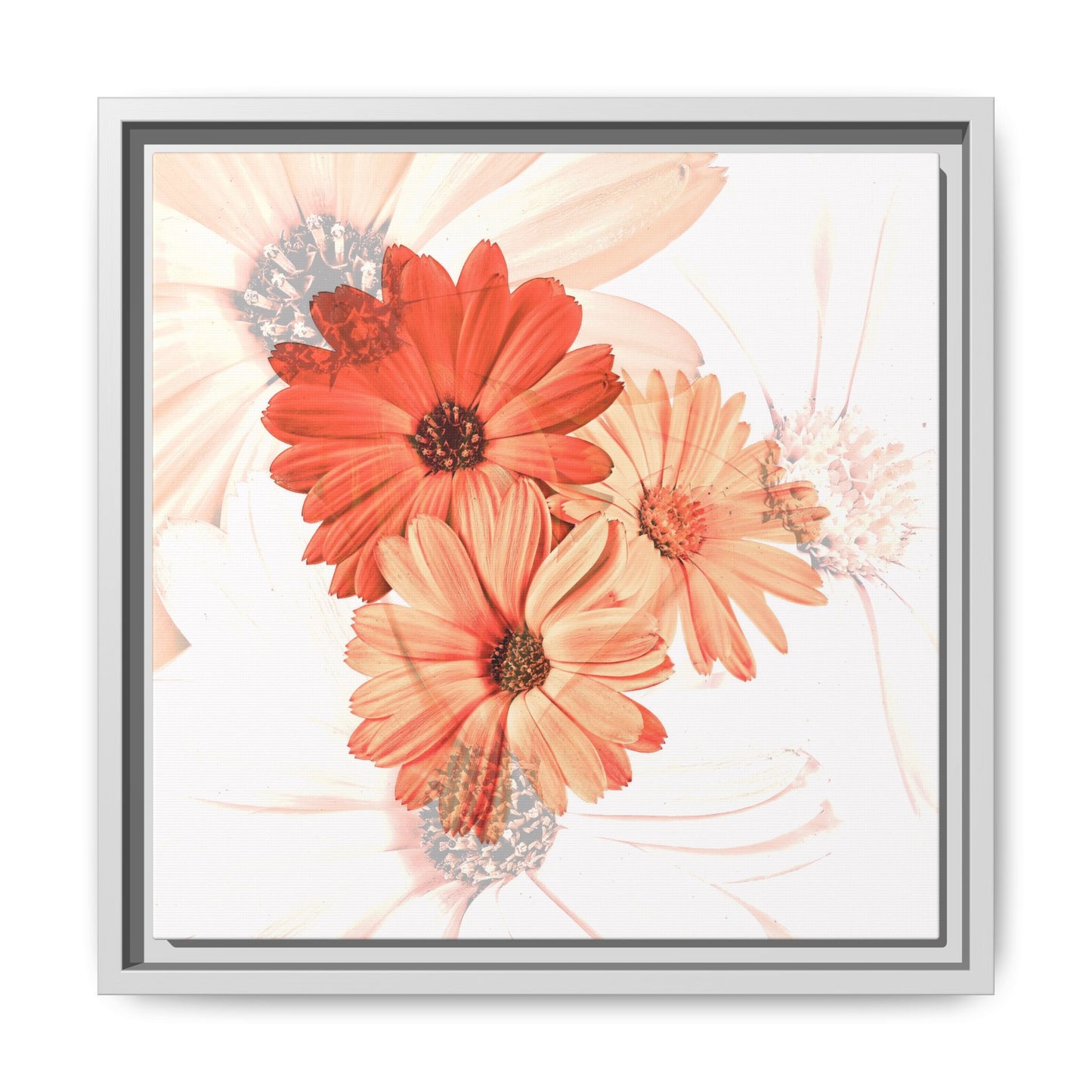 Collection Signature "FLORAL Numéro 17" sur Toile encadrée avec caisse américaine