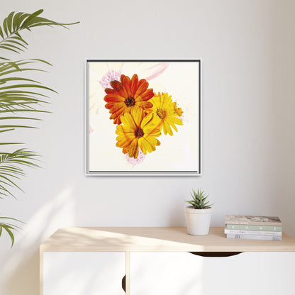 Collection Signature "FLORAL Numéro 13" sur Toile encadrée avec caisse américaine