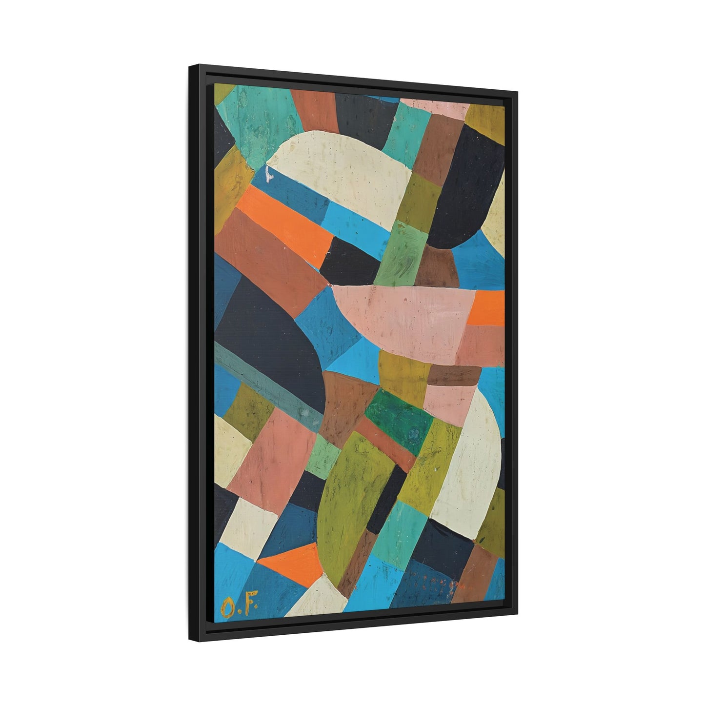 Petite Composition (Circa 1937)  by Otto Freundlich / Toile encadrée sur caisse américaine