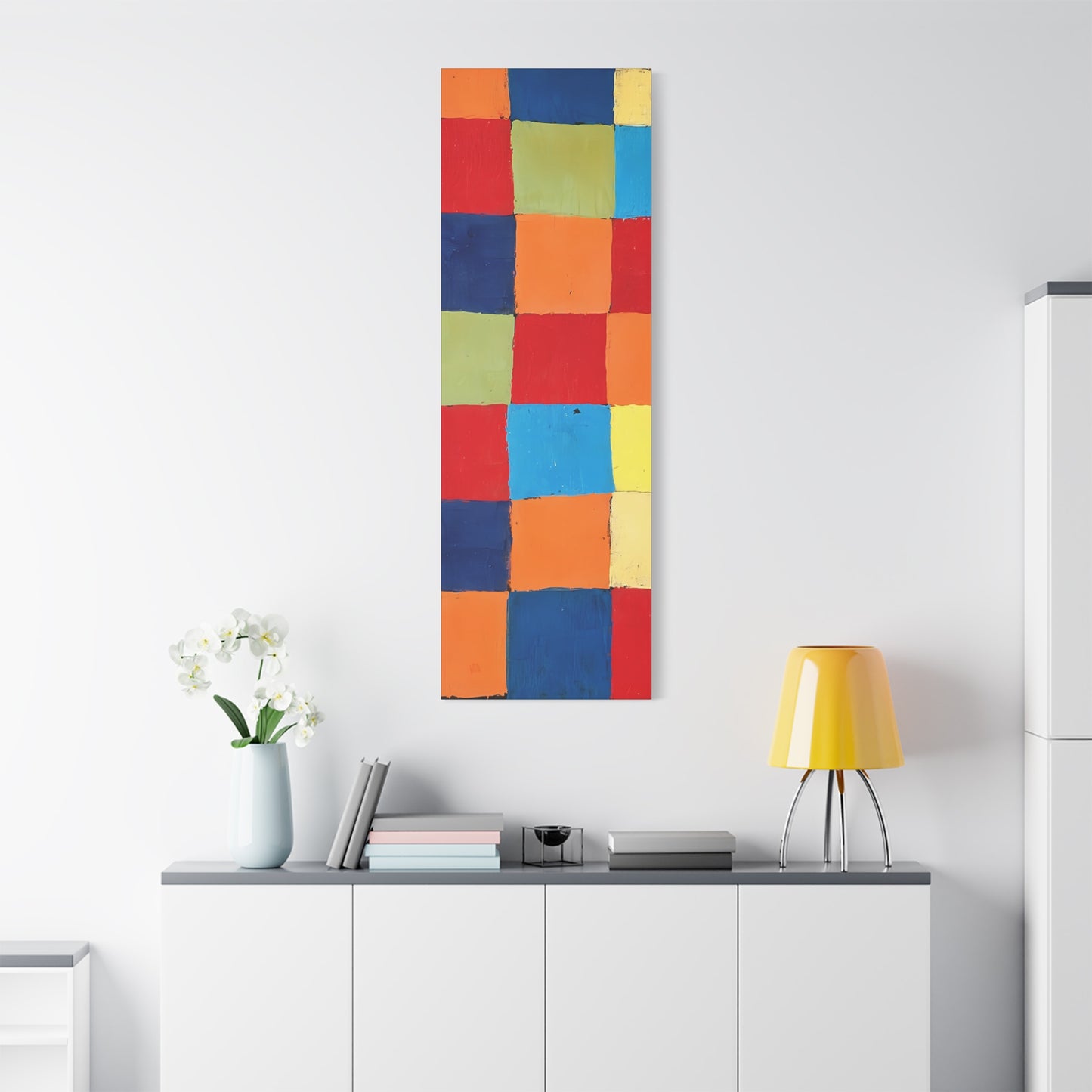 Color chart Qu 1 (1930) by Paul Klee / Reproduction Fine Art sur Toile / Large Epaisseur 3.2 cm - 1.25 inch