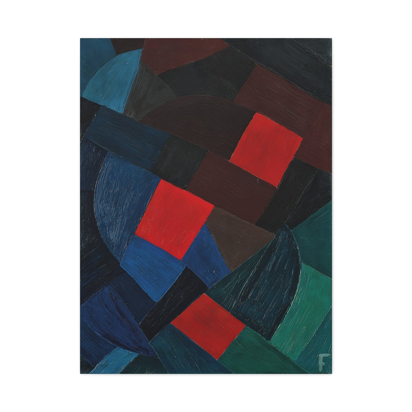 Komposition (1935-1936) by Otto Freundlich  / Reproduction Fine Art sur Toile / Epaisseur 3,2cm - 1'25 po