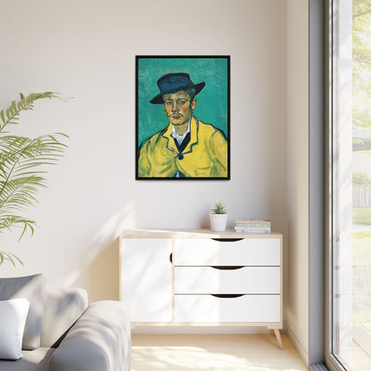 Portrait of Armand Roulin (1888) by Vincent van Gogh / Toile encadrée sur caisse américaine