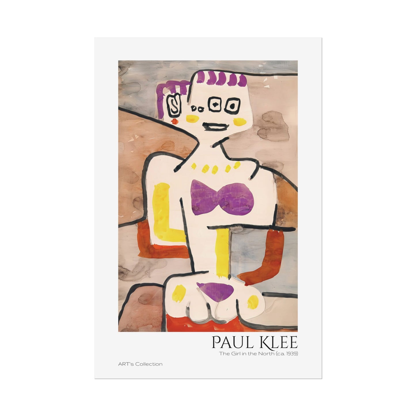 The Girl in the North (ca. 1939) by Paul Klee / Affiche imprimée - Série ART's Collection