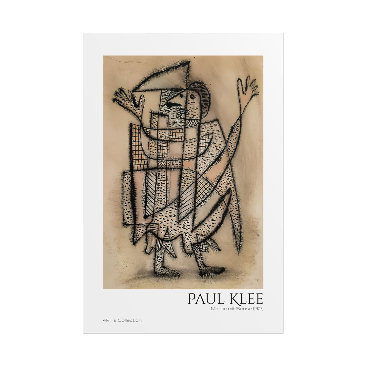 Maske mit Sense (1927)  by Paul Klee / Affiche imprimée - Série ART's Collection