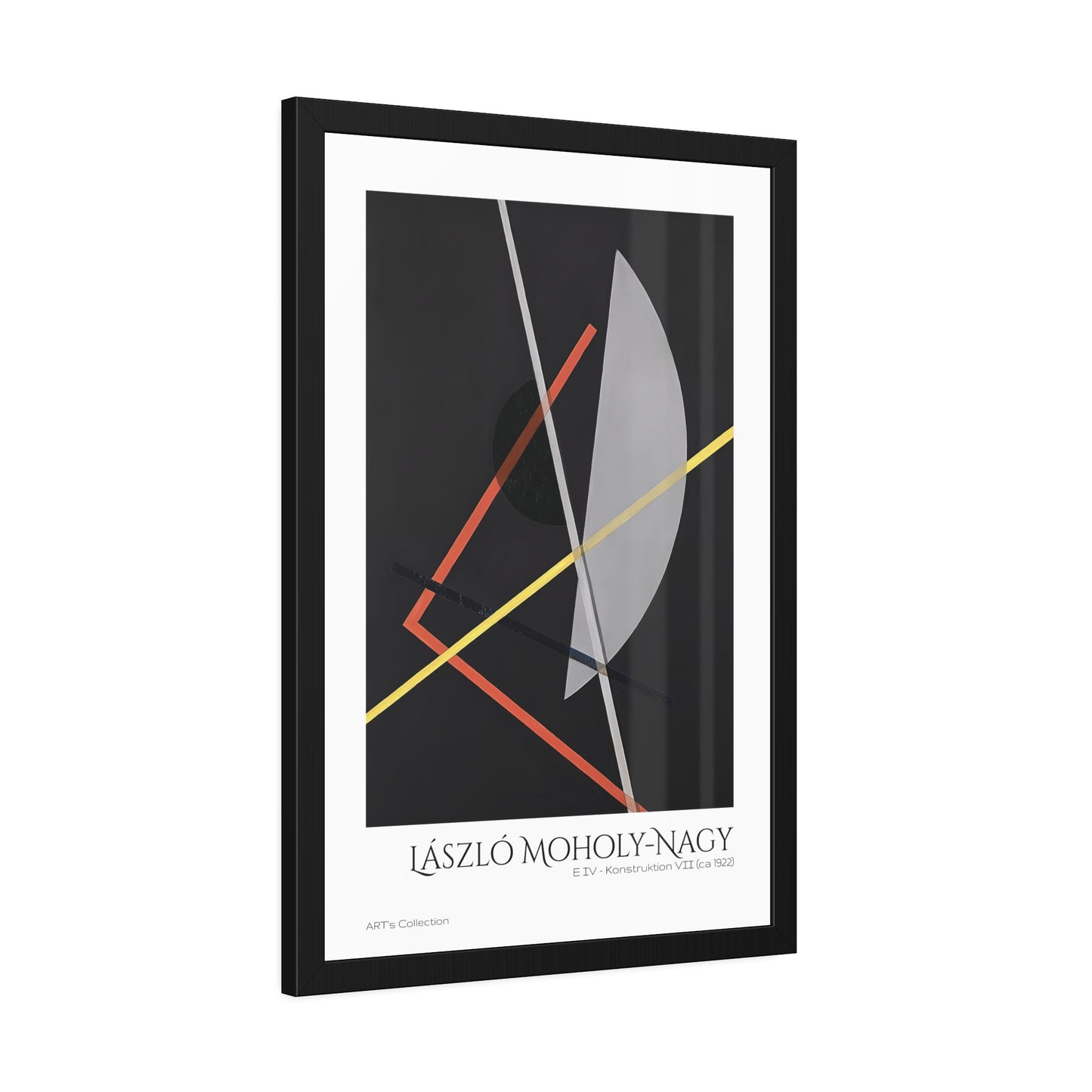 E IV - Konstruktion VII (ca 1922)  by László Moholy-Nagy  / Affiche Encadrée série ART's Collection