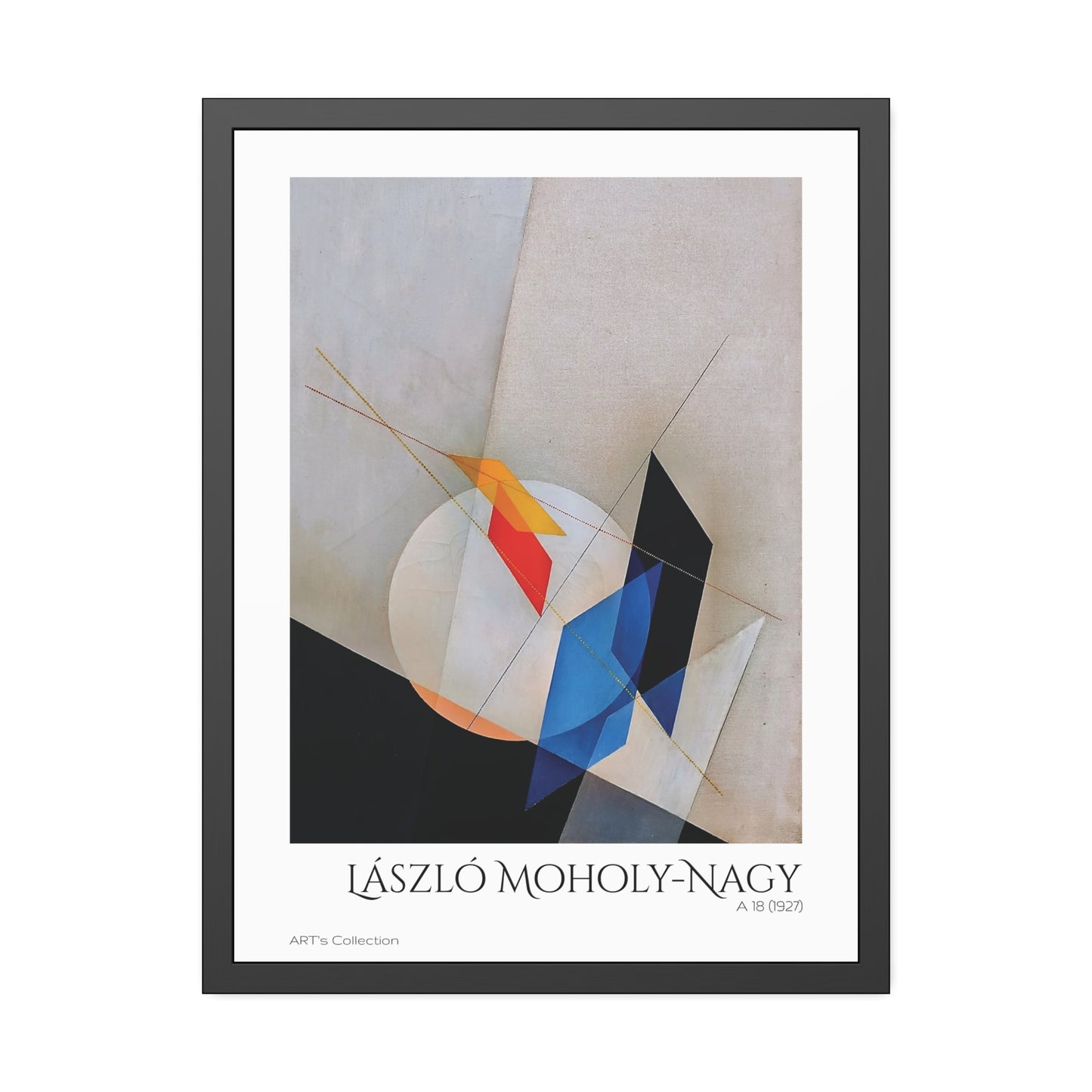 A 18 (1927) by László Moholy-Nagy  / Affiche Encadrée série ART's Collection