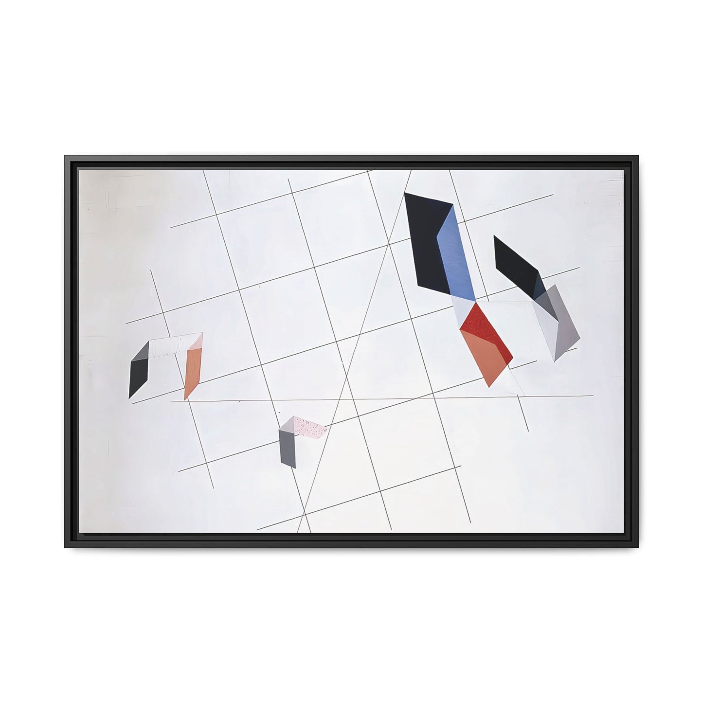 L IV (1936) by László Moholy-Nagy  / Toile encadrée sur caisse américaine