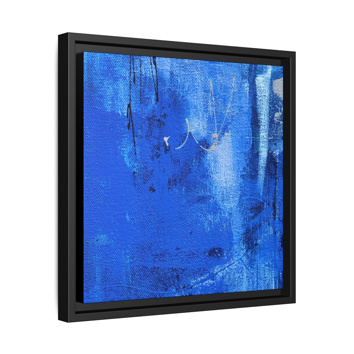 Tableau Beaux Arts Bleu Intense "Série Sign Collections" / Toile encadrée sur caisse américaine