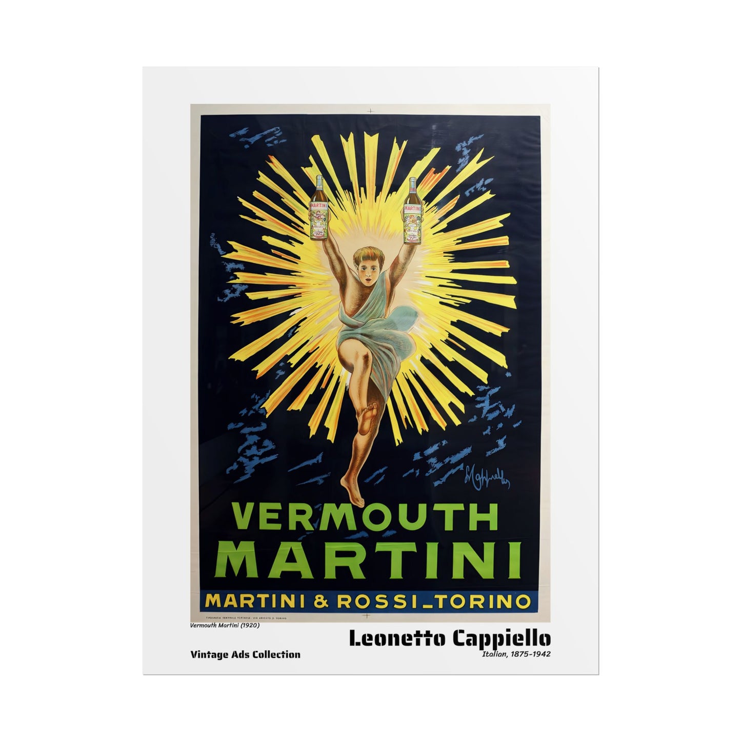Vermouth Martini (1920) by Leonetto Cappiello / Affiche imprimée - Série Vintage Ads Collection