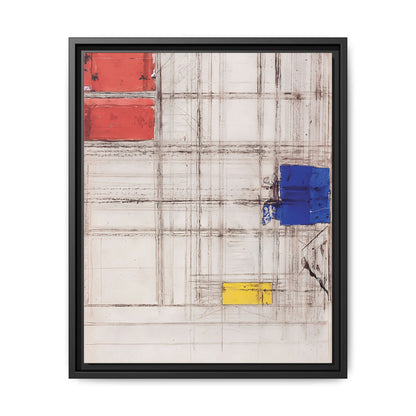 Study for a Composition (1940-1941) by Piet Mondrian  / Toile encadrée sur caisse américaine