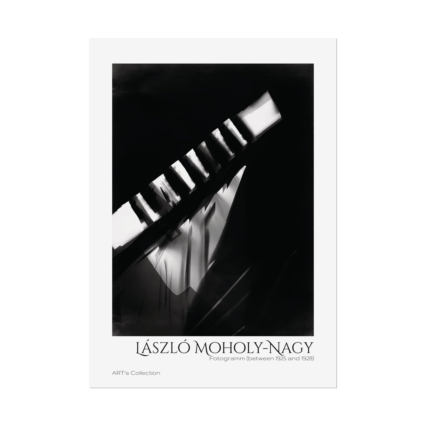Fotogramm (between 1925 and 1928) by László Moholy-Nagy / Affiche imprimée - Série ART's Collection