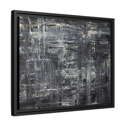Tableau Intemporel Ardoise Doré "Série Sign Collections" / Toile encadrée sur caisse américaine