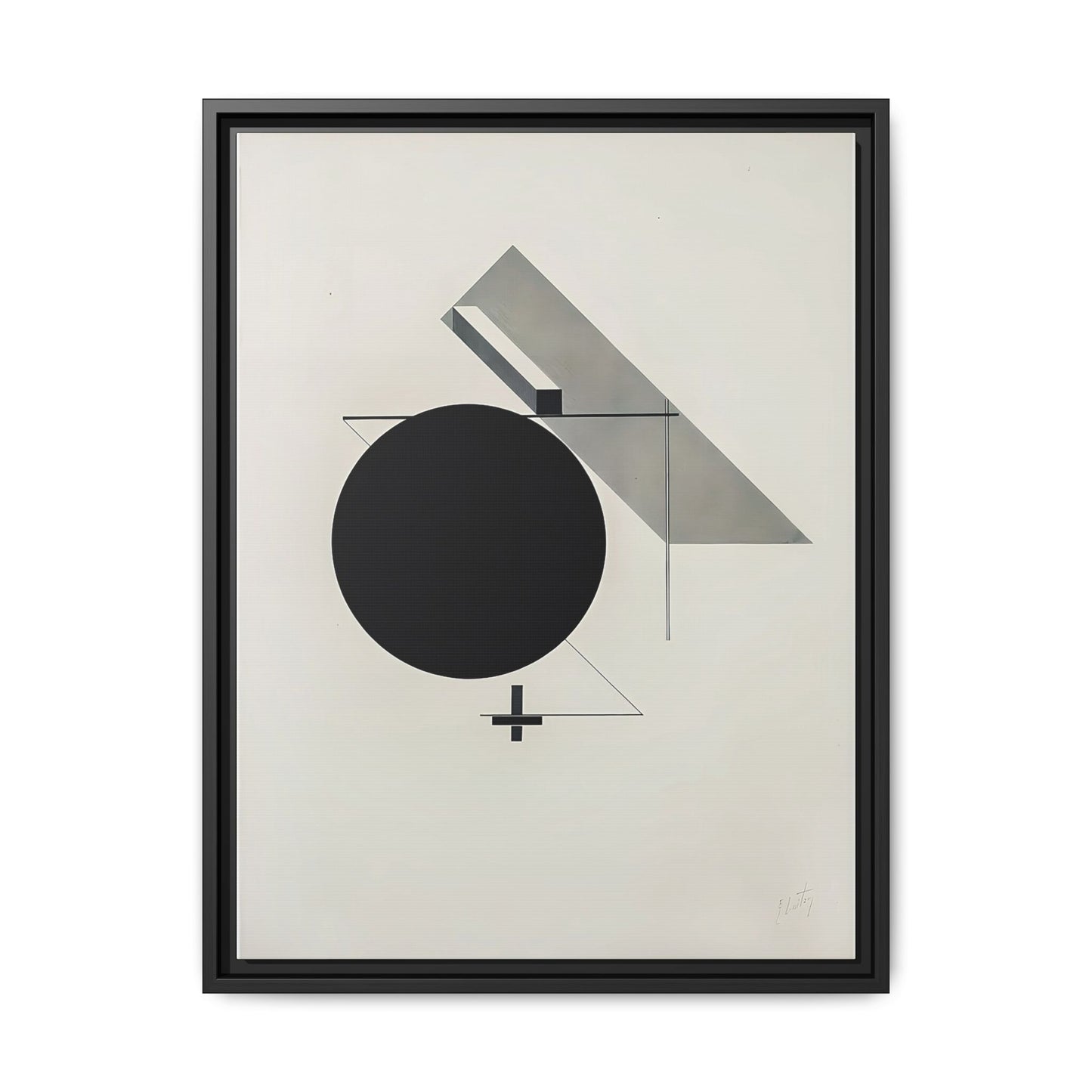 Kestnermappe Proun, Rob. Levnis and Chapman GmbH Hannover #5 (1923) by El Lissitzky / Toile encadrée sur caisse américaine