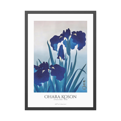 Irises (1925 - 1936) by Ohara Koson / Affiche Encadrée série ART's Collection