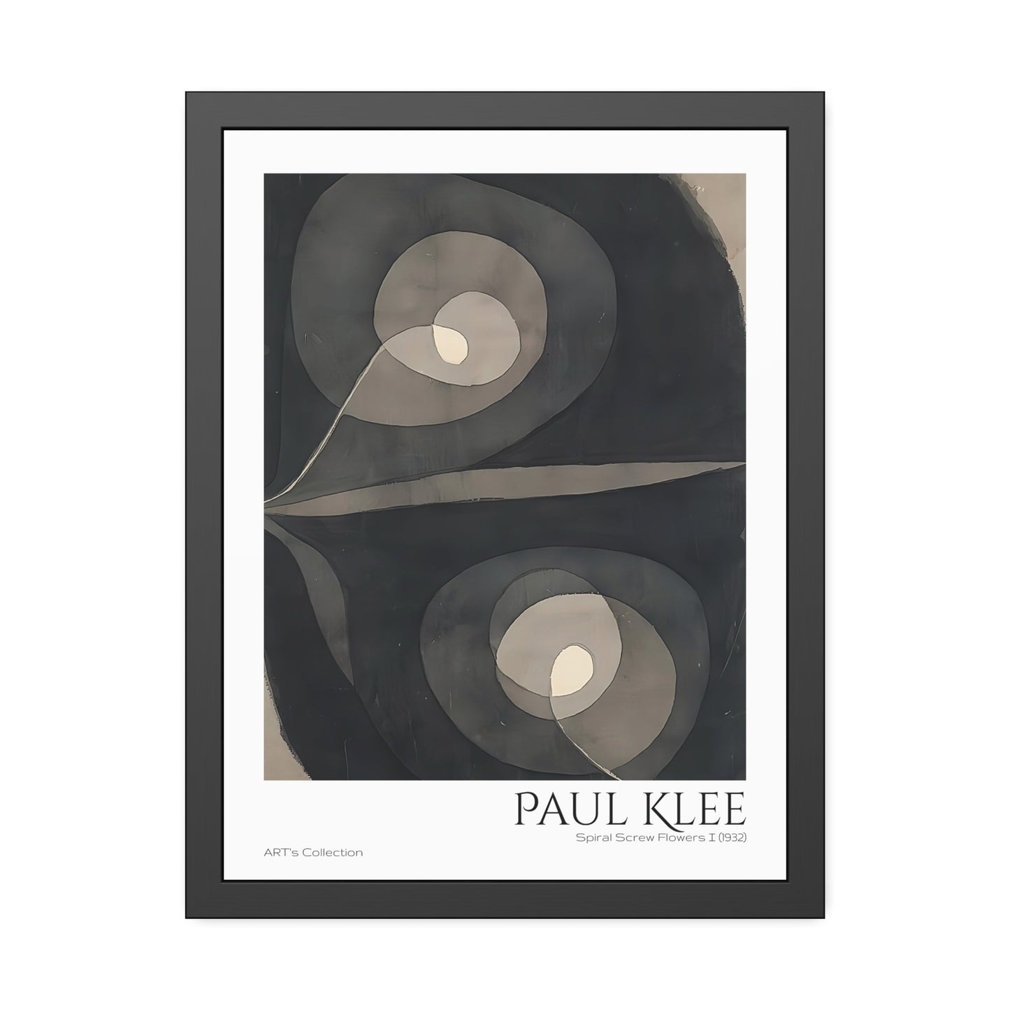 Spiral Screw Flowers I (1932)  by Paul Klee / Affiche Encadrée série ART's Collection