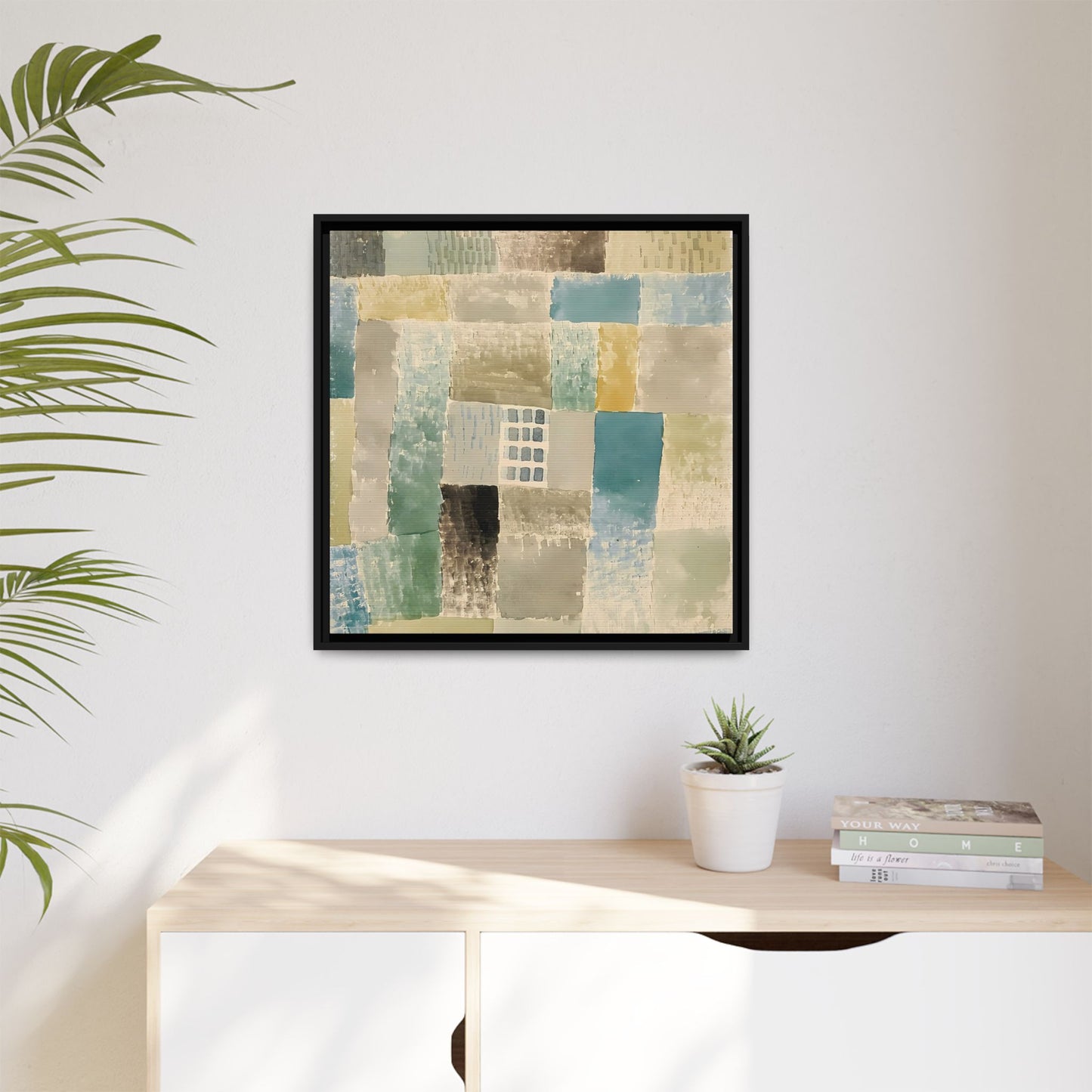First house of a settlement (1926) by Paul Klee / Toile encadrée sur caisse américaine