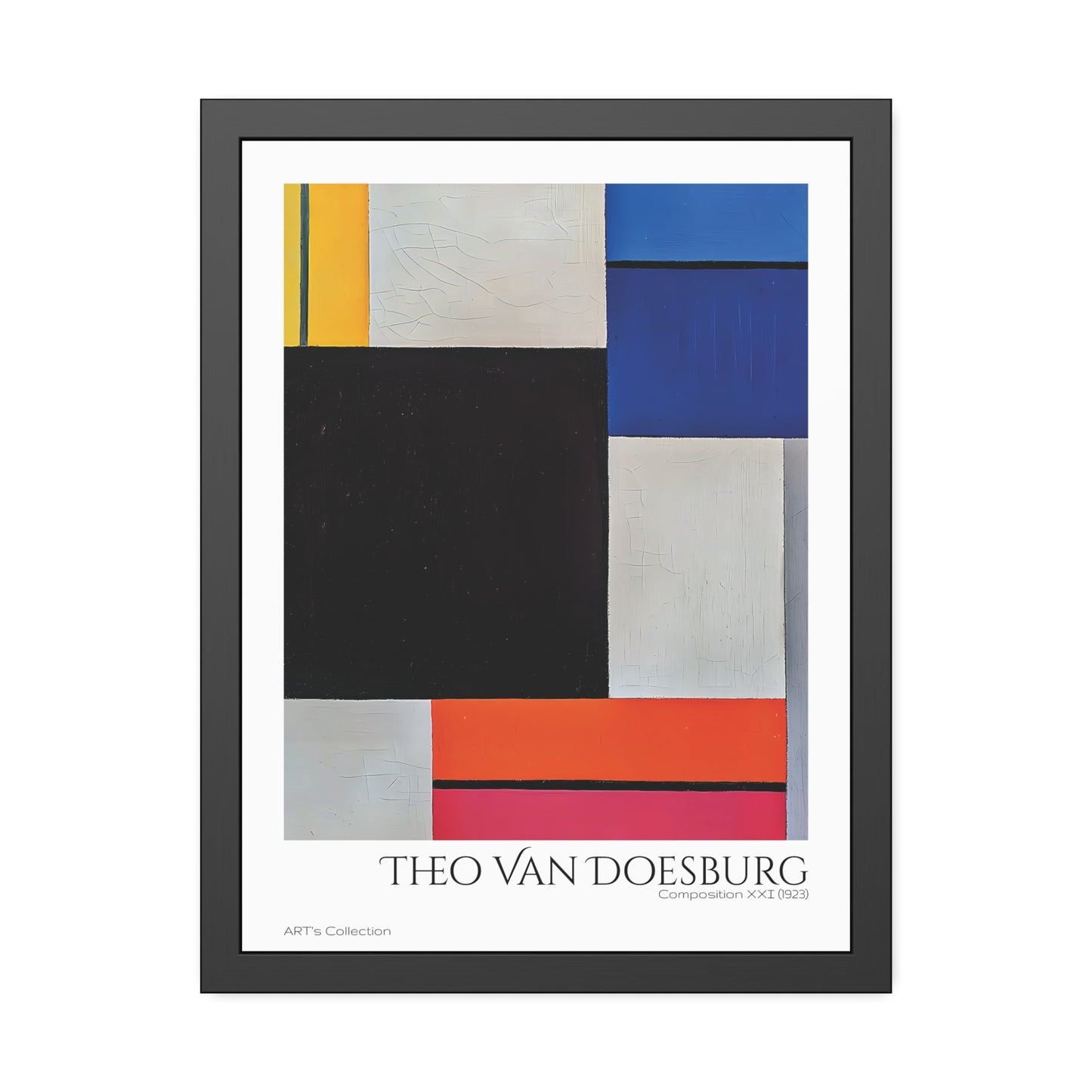 Composition XXI (1923) by Theo Van Doesburg / Affiche Encadrée série ART's Collection