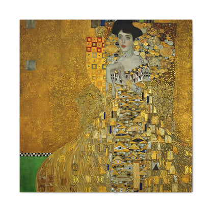 Portrait of Adele Bloch-Bauer I (1907) by Gustav Klimt / Reproduction Fine Art sur Toile / Flanc Large Epaisseur 3.2 cm - 1.25 inch