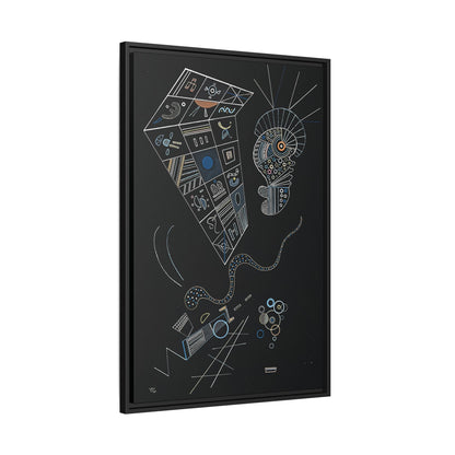 Ohne titel (1941) by Wassily Kandinsky / Toile encadrée sur caisse américaine