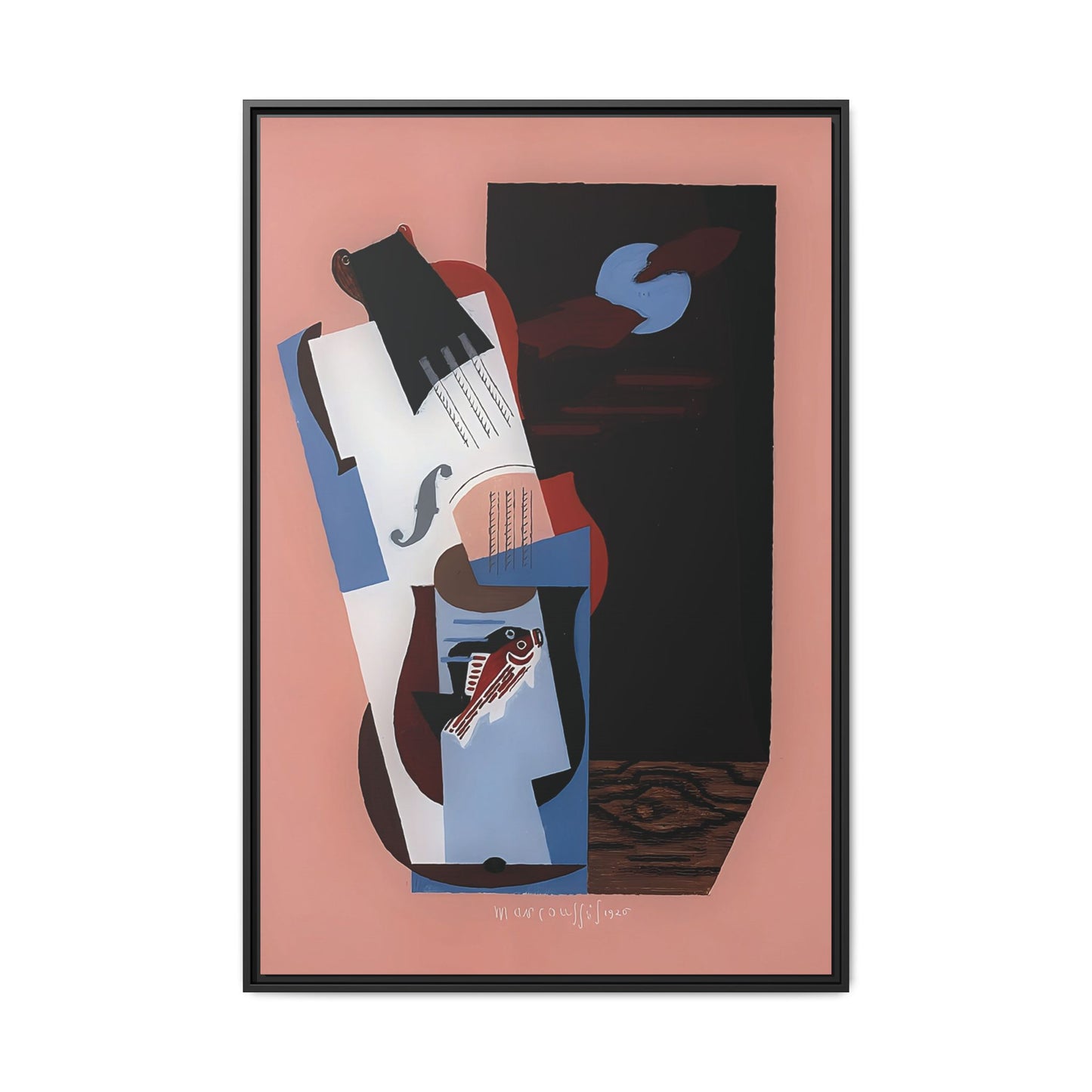 Fish (1926) by Louis Marcoussis / Toile encadrée sur caisse américaine