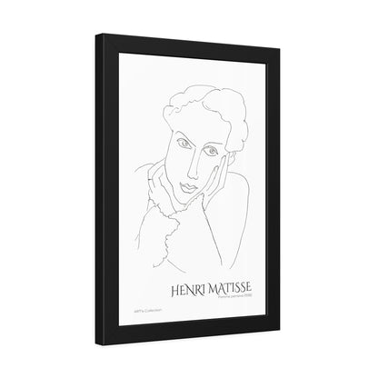 Femme pensive (1936) by Henri Matisse / Affiche Encadrée série ART's Collection