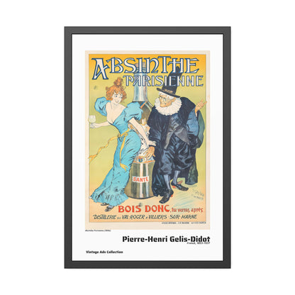 Absinthe Parisienne (1896) by Pierre-Henri Gelis-Didot / Affiche Encadrée Série Vintage Ads Collection