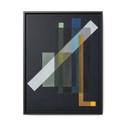 Construction (1924) by László Moholy-Nagy  / Toile encadrée sur caisse américaine