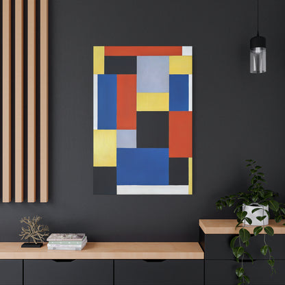 Composition XX (1920) by Theo van Doesburg  / Reproduction Fine Art sur Toile / Epaisseur 3.2 cm - 1.25 inch