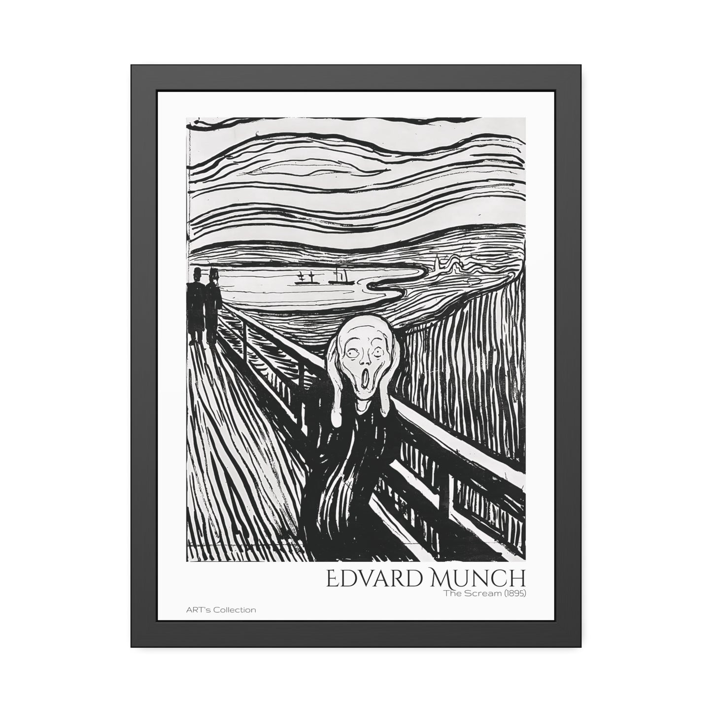 The Scream (1895) by Edvard Munch / Affiche Encadrée série ART's Collection