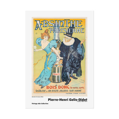 Absinthe Parisienne (1896) by Pierre-Henri Gelis-Didot / Affiche imprimée - Série Vintage Ads Collection