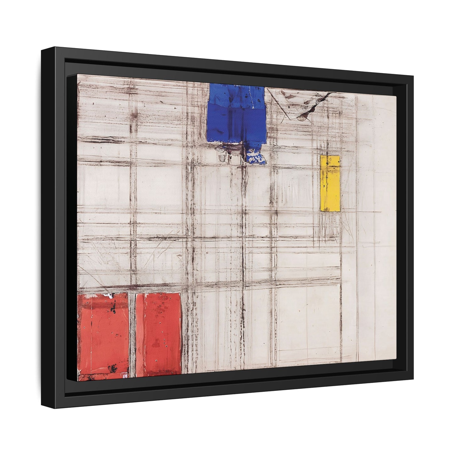 Study for a Composition (1940-1941) by Piet Mondrian  / Toile encadrée sur caisse américaine
