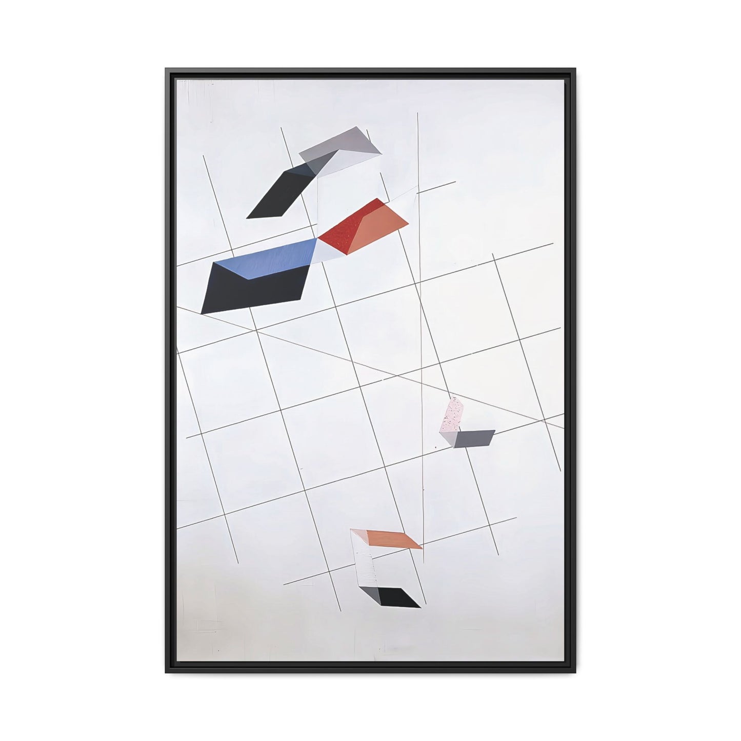 L IV (1936) by László Moholy-Nagy  / Toile encadrée sur caisse américaine