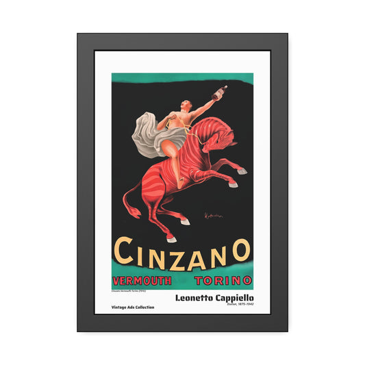 Cinzano Vermouth Torino (1910) by Leonetto Cappiello / Affiche Encadrée Série Vintage Ads Collection