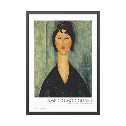 Portrait of a Young Woman (1918) by Amedeo Modigliani  / Affiche Encadrée série ART's Collection