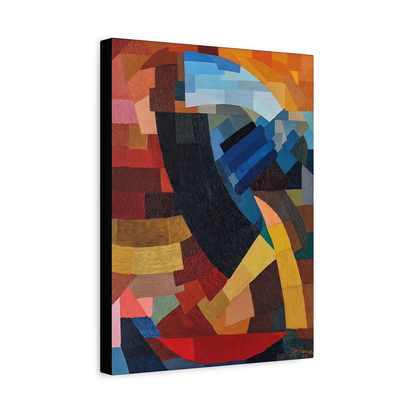 Fragments de figure à l'ensemble des plans (1928) by Otto Freundlich  / Reproduction Fine Art sur Toile / Epaisseur 3,2cm - 1'25 po