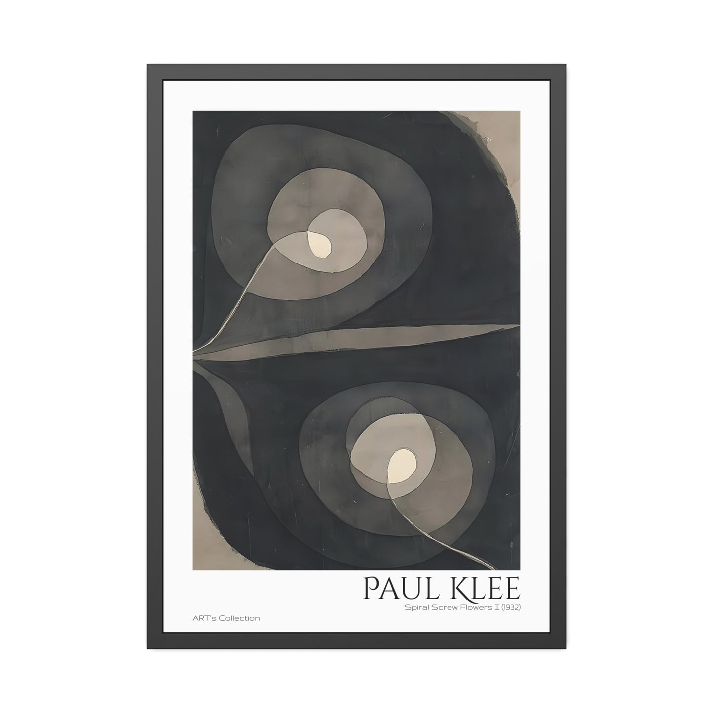 Spiral Screw Flowers I (1932)  by Paul Klee / Affiche Encadrée série ART's Collection