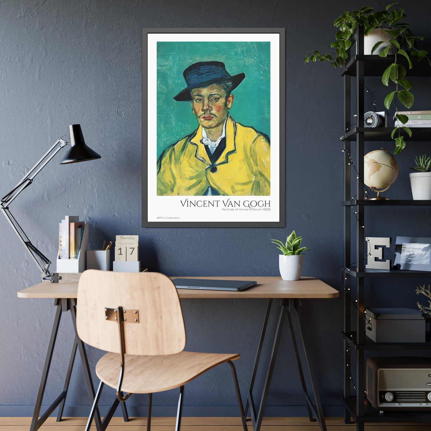 Portrait of Armand Roulin (1888)  by Vincent Van Gogh / Affiche Encadrée série ART's Collection