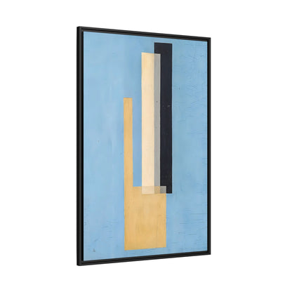 Konstruktion (circa 1920-22)  by László Moholy-Nagy  / Toile encadrée sur caisse américaine