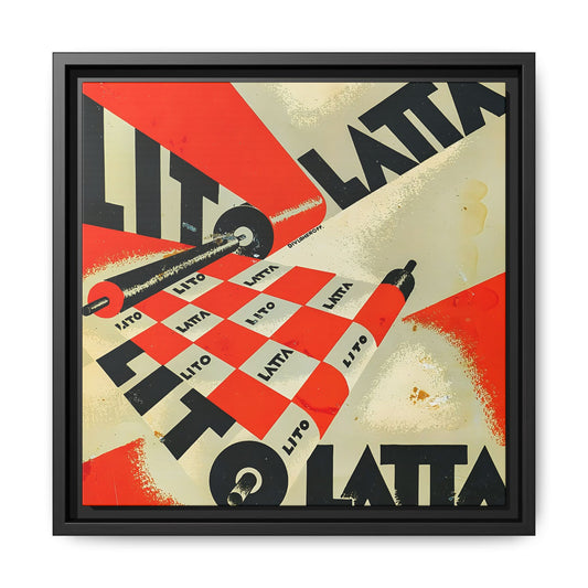 Parole in liberta - futuriste olfattive tattili-termiche Pl. 1 (1932) by Filippo Tommaso / Toile encadrée sur caisse américaine