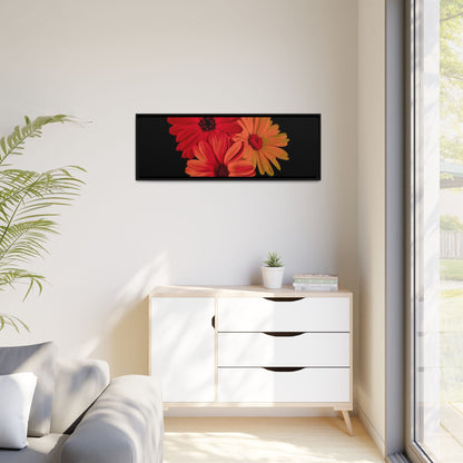 Collection Signature "FLORAL Numéro 1" sur Toile encadrée avec caisse américaine