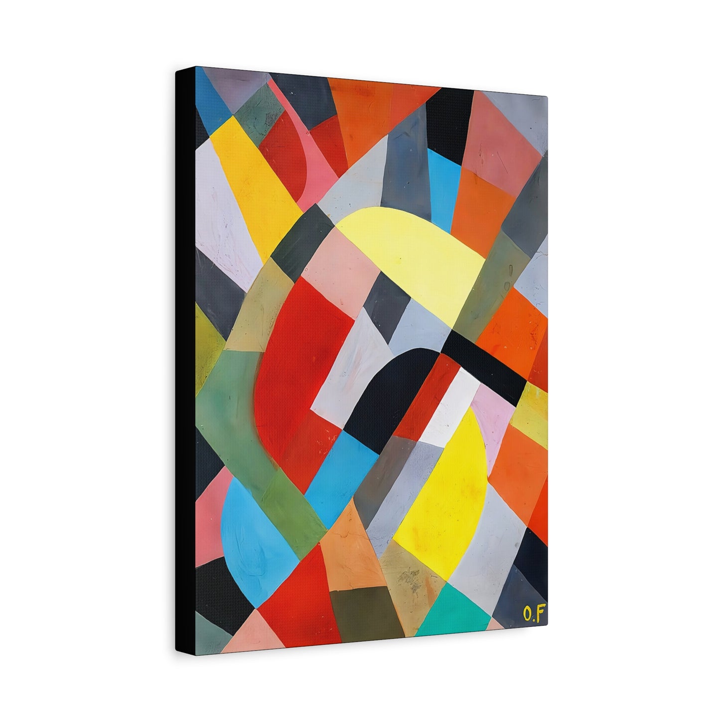 Composition Abstraite (1936-38)  by Otto Freundlich  / Reproduction Fine Art sur Toile /  Epaisseur 3.2 cm - 1.25 inch