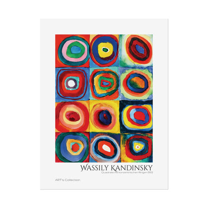 Quadrate mit konzentrischen Ringen (1913) by Wassily Kandinsky / Affiche imprimée - Série ART's Collection