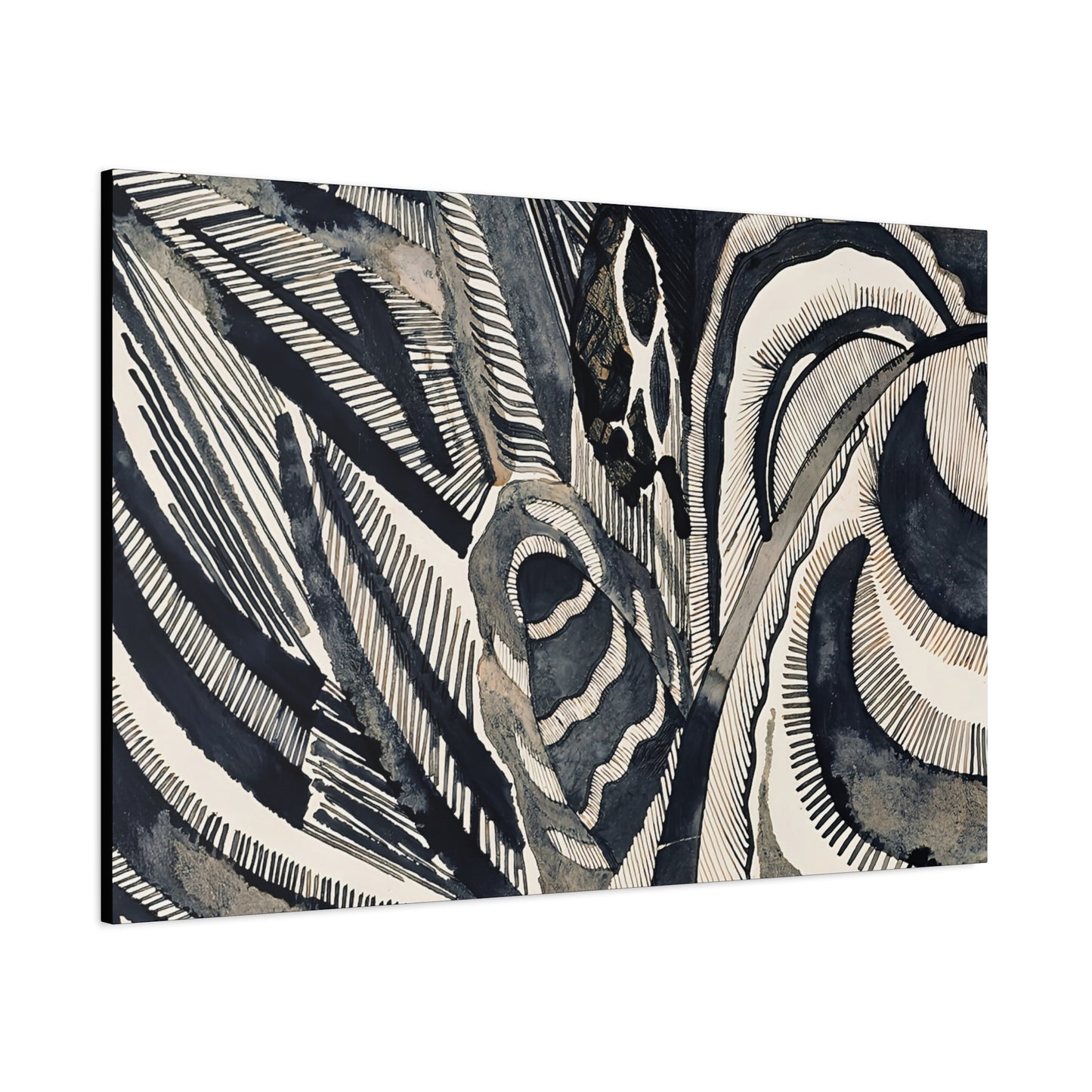 Landschaft (1918)  by Otto Freundlich  / Reproduction Fine Art sur Toile / Epaisseur 3.2 cm - 1.25 inch