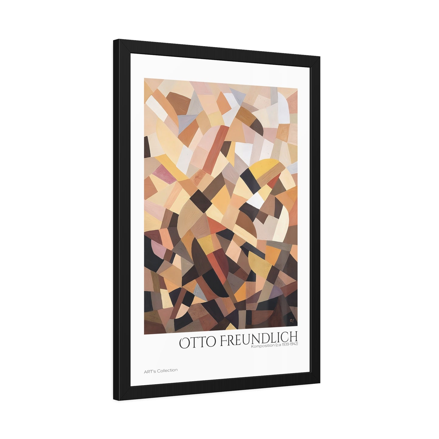Komposition (ca 1939-1942) by Otto Freundlich  / Affiche Encadrée série ART's Collection