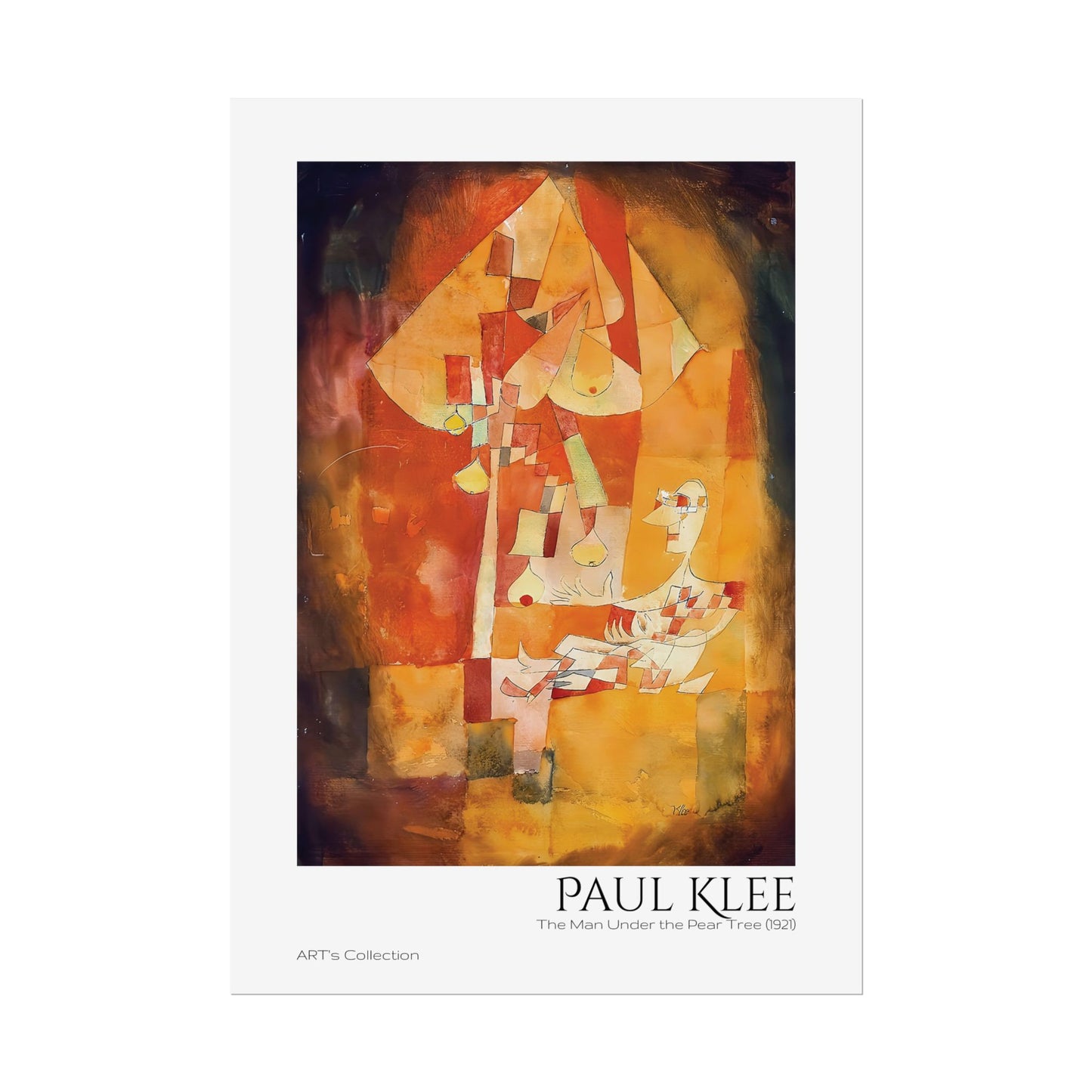 The Man Under the Pear Tree (1921) by Paul Klee / Affiche imprimée - Série ART's Collection