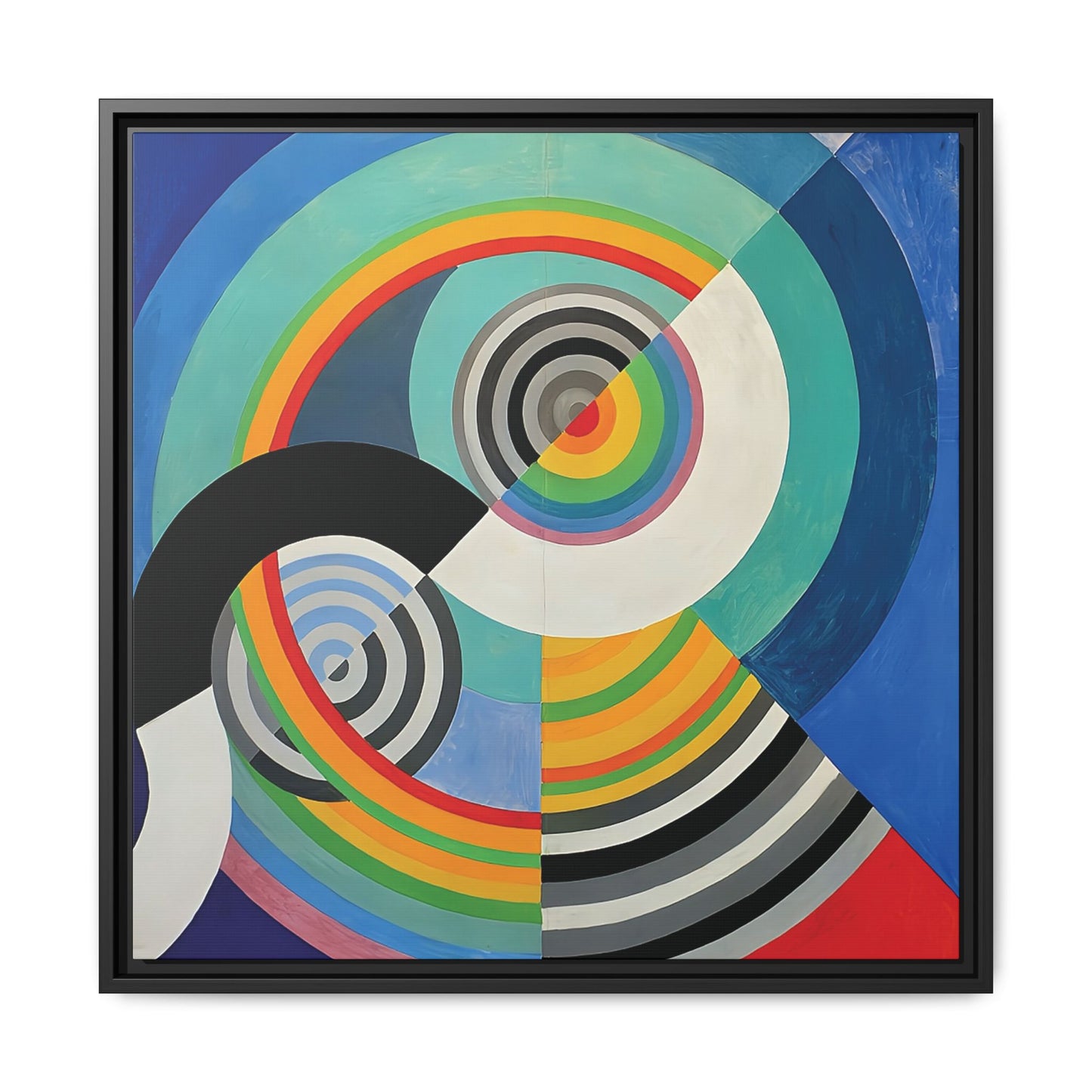 Rythme Numéro 3 (1938)  by Robert Delaunay  / Toile encadrée sur caisse américaine