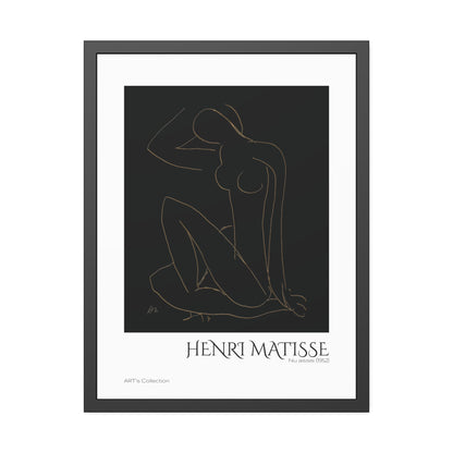 Nu assis (1952) by Henri Matisse version imposition / Affiche Encadrée série ART's Collection