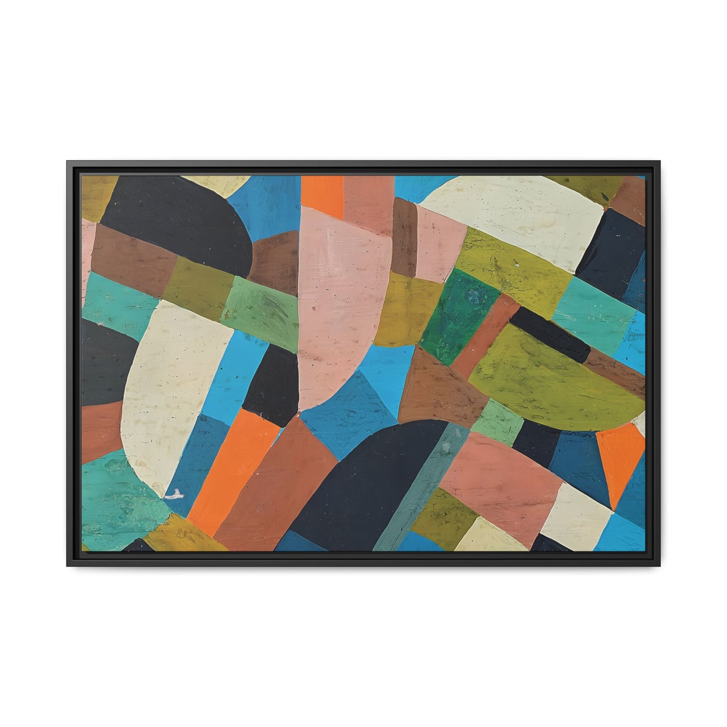 Petite Composition (Circa 1937)  by Otto Freundlich / Toile encadrée sur caisse américaine