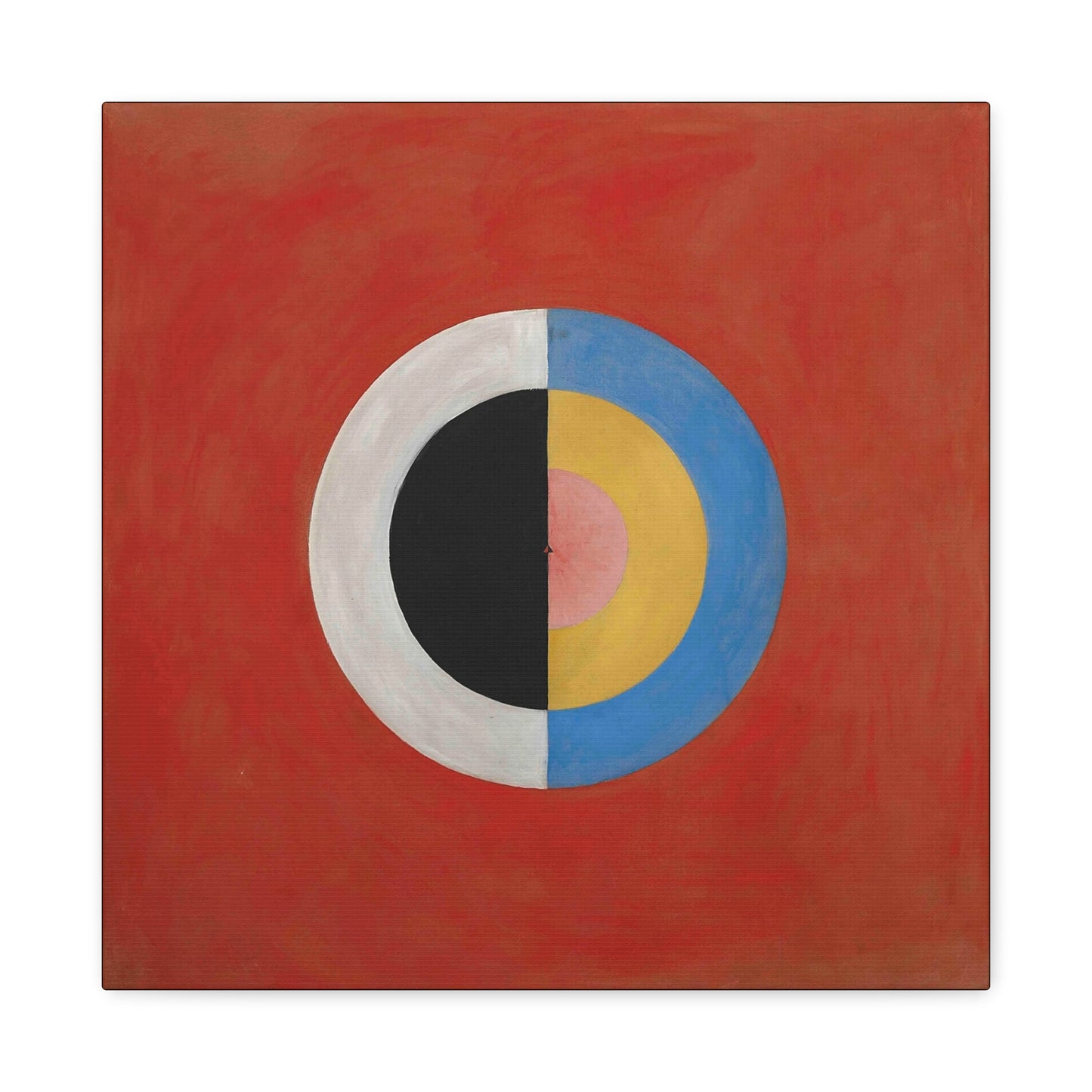Group IX,SUW, No. 17. The Swan, No. 17 (1914-1915) by  Hilma af Klint / Reproduction Fine Art sur Toile / Large Epaisseur 3.2 cm - 1.25 inch
